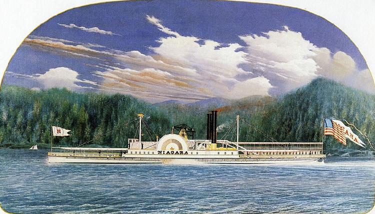 James Bard Niagara, Hudson River steamboat built 1845